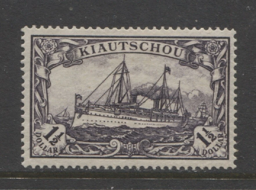 Germany colonies 1905 KIAUTCHOU  1½ Dollar  Yacht issue mint* , $ 1,643.00 - Image 1 of 1