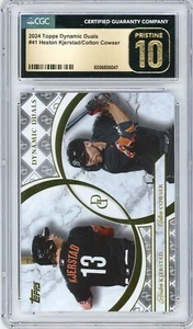 2024 DYNAMIC DUALS Baseball HESTON KJERSTAD / COLTON COWSER #41 CGC PRISTINE 10 - Picture 1 of 2
