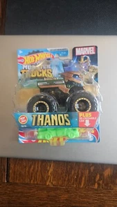 Hot Wheels Monster Trucks MARVEL THANOS 72/75 Plus Re-Crushable Car - Picture 1 of 1