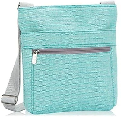 Bolso de Hombro Organizador Thirty One Turquesa Tejido Cruzado Foto 1 de 4