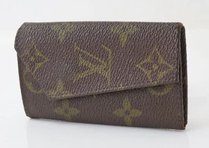 Auténtico estuche vintage con soporte de lona con monograma 6 llaveros LOUIS VUITTON #56722 - Imagen 1 de 15