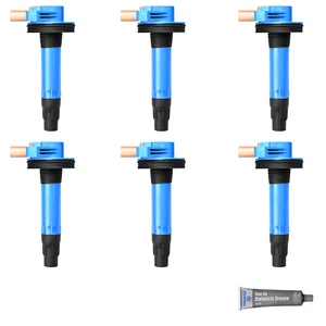 6 Pack Racing Ignition Coil & Grease For 11-19 Ford 3.5L 3496CC 213Cu. In. V6 - Picture 1 of 1
