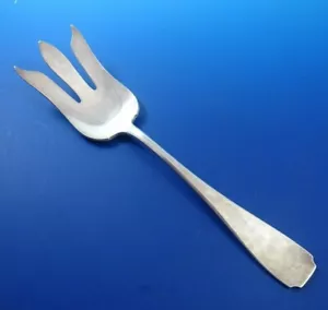 Antike Sterling Silber große Salat Servier Gabel 3 Zinken (#1401) - Bild 1 von 4