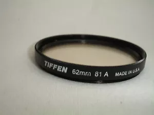 Tiffen 81a 62mm Filter - light balancing / warming - Picture 1 of 2