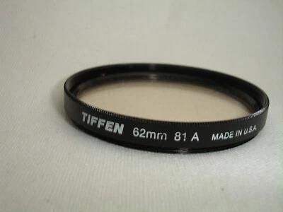 Tiffen 81a 62mm Filter - light balancing / warming - Image 1 of 2