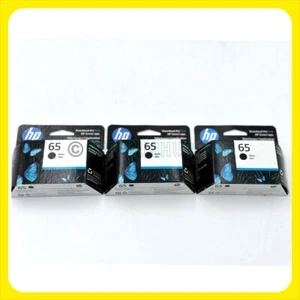 HP 65 Schwarz Original Tintenpatrone, N9K02AN 140 3er Pack NOIR ORIGINAL ORIGINAL! - Bild 1 von 5