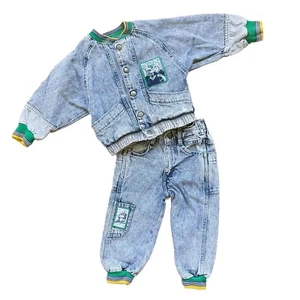 Vintage Little Levi’s Acid Wash Jacket/Pant Set Size 3T Made In USA Rare Find - Picture 1 of 21