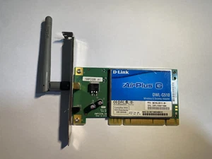 D-Link AirPlus G Wireless PCI WiFi Card Adapter DWL-G510 with Antenna - Picture 1 of 3