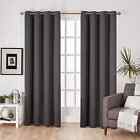 Thermal Blackout Curtains Ready Made Eyelet Ring Top  + Tie Backs Luxury Curtain