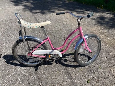 1980 Schwinn Fair Lady Stingray bicycle pink 20in muscle bike - Image 1 of 4