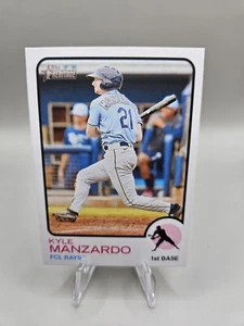 KYLE MANZARDO 2022 Topps Heritage Minor Base Card FCL Rays (#77) - Picture 1 of 2