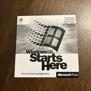 Microsoft Windows 98 Starts Here Microsoft Press PC Computer Disc - Picture 1 of 2