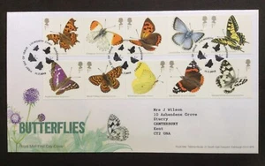 GB QEII 2013 Butterflies Set on Typed Address First Day Cover, Lulworth Camp SHS - Picture 1 of 1