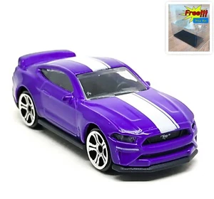 Majorette Ford Mustang GT Dark Purple / White Stripes 1:64 (3") 204C no Package - Picture 1 of 8