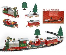  Musical Christmas Train & Carriages Novelty Christmas Tree Train Set Lights  a6