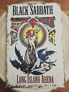 🍀 Blechschild Metallschild Musik Black Sabbath Tin Sign - Imagen 1 de 2