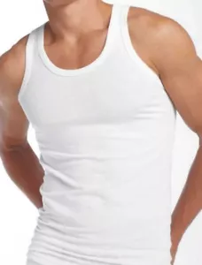 1/3/6 Mens Executive Quality UK Made Pure 100% Cotton White Interlock Vest S-3XL - Picture 1 of 1