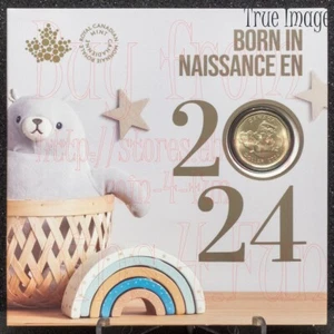 2024 Baby Born 5-coin Gift Card Set Special Loonie Canada King Charles III - Picture 1 of 4