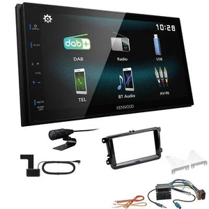 Kenwood Autoradio DAB+ Bluetooth für Skoda Octavia II Facelift 2009-2013 piano - Bild 1 von 5