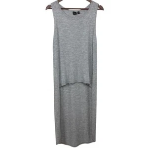 EILEEN FISHER Cashmere Gray Sweater Tiered Asymmetrical Sleeveless Long Large - Picture 1 of 13