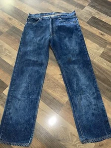 Levi's 505-0217 Jeans Made in USA Herren tatsächliche Größe W36 L31,5 *Flecken/Destrressed - Bild 1 von 11