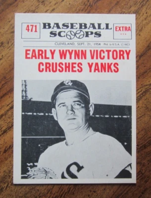 Early Wynn 1961 Nu-Card Scoops #471 Trading Card MLB Baseball Chicago White Sox - Image 1 of 2