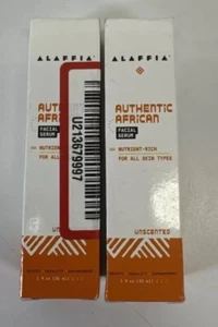2 Alaffia Authentic African FACIAL SERUM Nutrient Rich Unscented 01/2024 - Picture 1 of 4