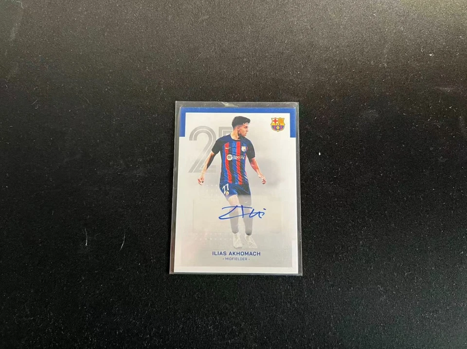 2022/23 Topps FC Barcelona Team Set Autograph #AU-IA Ilias Akhomach - Image 1 of 2