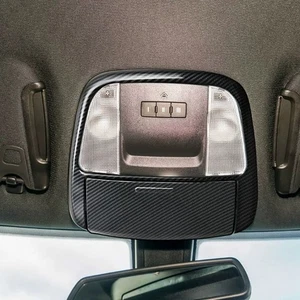 Cubierta de lámpara de luz de lectura delantera de fibra de carbono 2 piezas para Chrysler 300 2015+ - Imagen 1 de 7