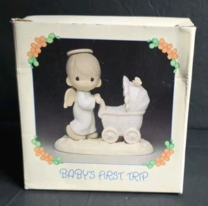 Precious Moments BABY’S FIRST TRIP original box Vintage 1985 Enesco #16012 NEW - Picture 1 of 6