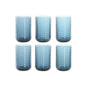 Gläserset Home ESPRIT Blau Kristall 420 ml [6 Stück] - Bild 1 von 4