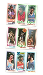(LOT OF 3) 1980-81 Topps Basketball  TRI-PANEL (NIXON, NATER, MURPHY & more) - Picture 1 of 2