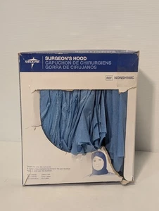 Scatola di Medline NONSH100C Surgeon’s Hood Tie-Back Style, Taglia Unica, Blu - Foto 1 di 5
