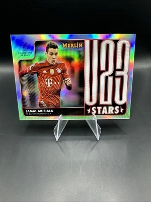 Jamal Musiala 2021-22 Topps Merlin Chrome U23 Stars Refractor #U23-12 Bayern - Image 1 of 2