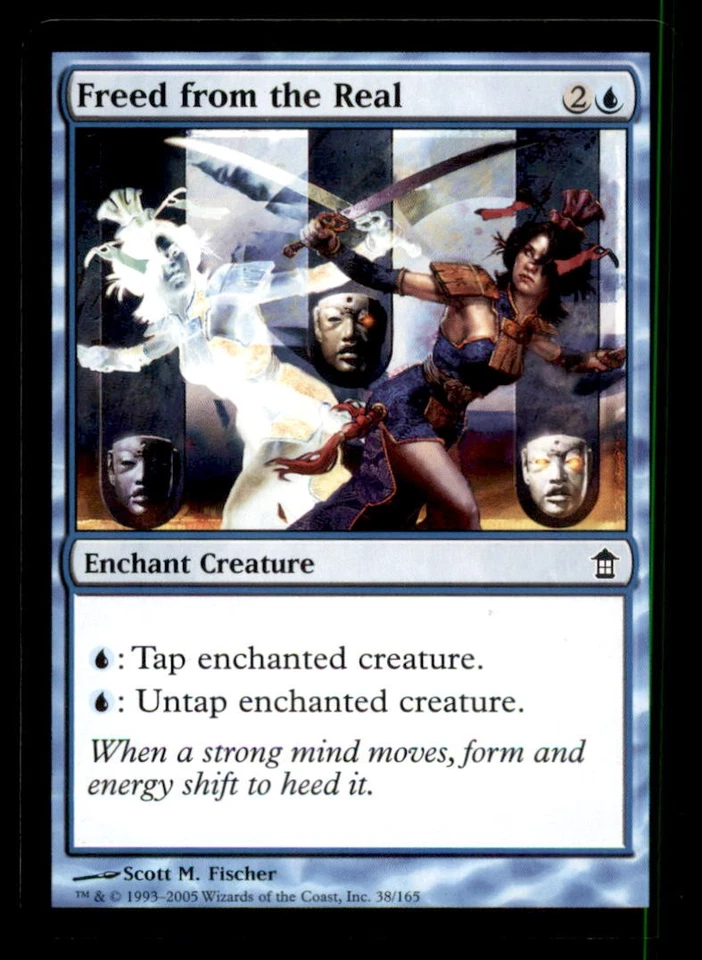 MTG Freed from the Real LP Light Play Saviors of Kamigawa [5126] - Image 1 of 1