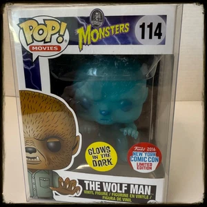 Funko Pop! Movies #114 The Wolf Man Glow Chase Gemini Exclusive 2016 NYCC - Picture 1 of 6
