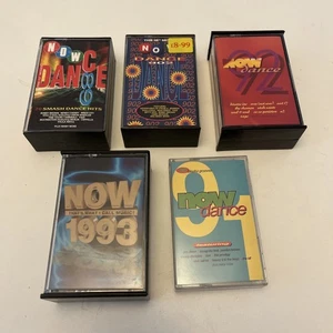 5 x Now Dance Cassette Tapes Bundle - Picture 1 of 6