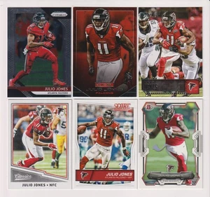 SIX CARD JULIO JONES LOT - ATLANTA FALCONS - Picture 1 of 1