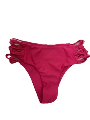 Купальный костюм MIKOH Anthropologie с ремешками нахальный низ бикини красный большой - Изображение 1 из 4