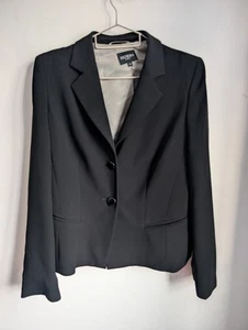 Hobbs Black Collared Blazer Size 14 (T35) - Picture 1 of 9