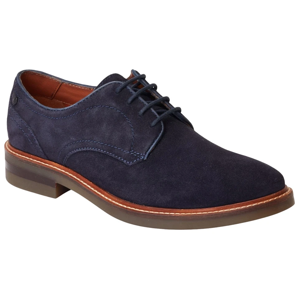 Base London Hombre Mawley Ante Zapatos Derby Estilo Informal Comodidad Verano - Imagen 1 de 1