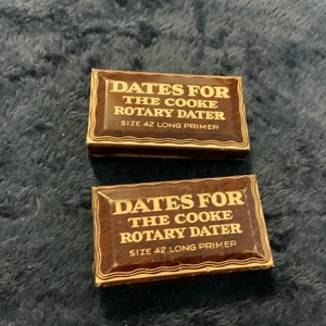 Cooke Rotary Data Größe 42 lange Grundierung Datteln Made in USA 2er Set - Bild 1 von 6