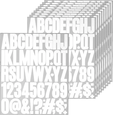 10 Blatt Buchstaben Aufkleber，490 Stück buchstaben sticker，Klebebuchstaben für S - Bild 1 von 4