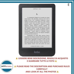 Kobo Clara BW E-Reader 6" HD E-Ink Carta | Wasserdicht | Hörbücher | Schwarz - Bild 1 von 13