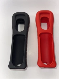 OEM Mario Rojo + Negro Nintendo Wii Mando Wiimote Gel Cubierta Goma Silicona - Imagen 1 de 2