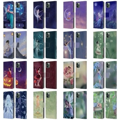 OFFICIAL RACHEL ANDERSON PIXIES LEATHER BOOK WALLET CASE FOR APPLE iPHONE PHONES - Image 1 of 4