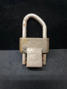Vintage Corbin RRA-4 Brass Vehicle Spare Tire Padlock Pat. Dated 1922 - Picture 1 of 6