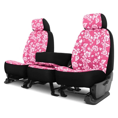 For Chevy Silverado 2500 99-04 Hawaiian 1st Row Pink Custom Seat Covers Foto 1 de 2
