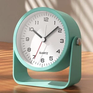 ® 3.5 Inch Small Analog Alarm ClocksBattery Operated Desk ClockCute Table Clo... - Picture 1 of 7