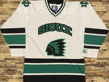 Rare Vintage Starter UND North Dakota Fighting Sioux Hockey Jersey Youth L/XL